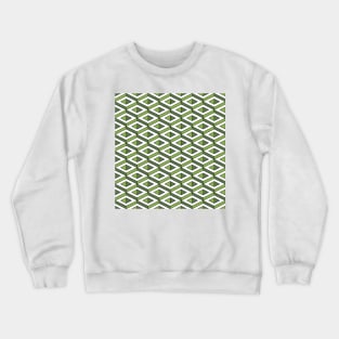 3D geometric pattern in greenery and kale colours Crewneck Sweatshirt